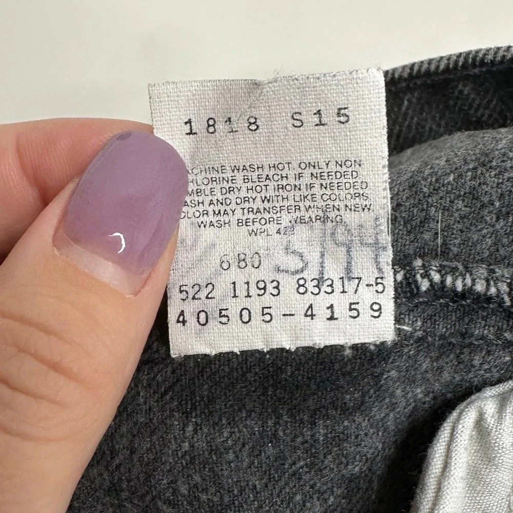 Levi's 505‎ Jeans Mens 33x34 Black EUC Vintage 90s Made in USA Orange Tab Rare